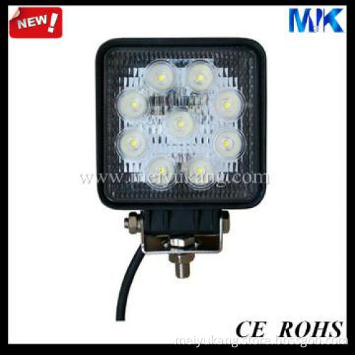 27W 6500K Epistar LED Spot Light for off road lighting IP68 12V 24V